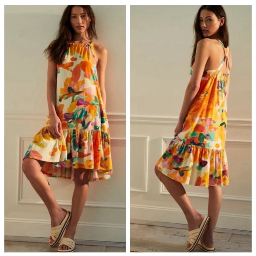 Daily Practice by Anthropologie Frida Cross-Back Midi Dress